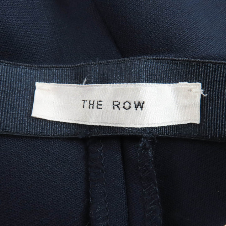 Excellent THE ROW Pants Straight Slim Bottoms Navy wool Women 0 4430-W1303