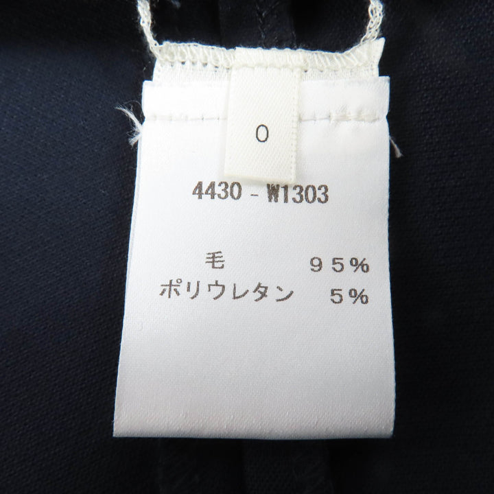 Excellent THE ROW Pants Straight Slim Bottoms Navy wool Women 0 4430-W1303
