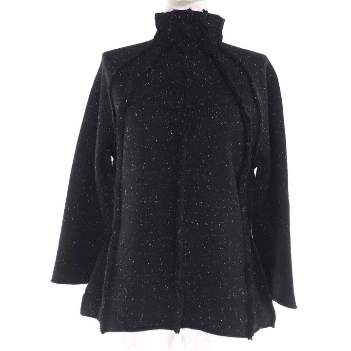 Excellent THE ROW knit bottle neck long sleeves Black series Women S 5372-Y460