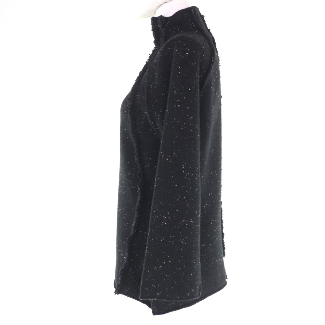 Excellent THE ROW knit bottle neck long sleeves Black series Women S 5372-Y460