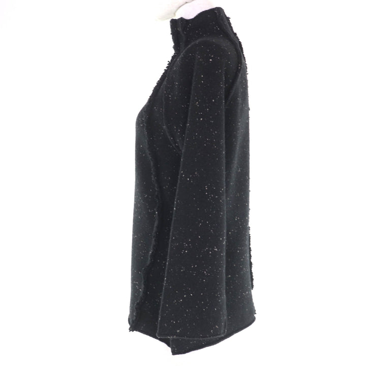 Excellent THE ROW knit bottle neck long sleeves Black series Women S 5372-Y460