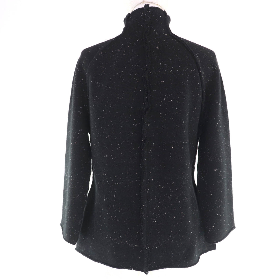 Excellent THE ROW knit bottle neck long sleeves Black series Women S 5372-Y460