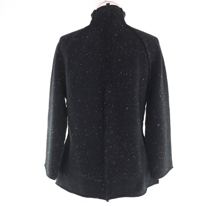 Excellent THE ROW knit bottle neck long sleeves Black series Women S 5372-Y460