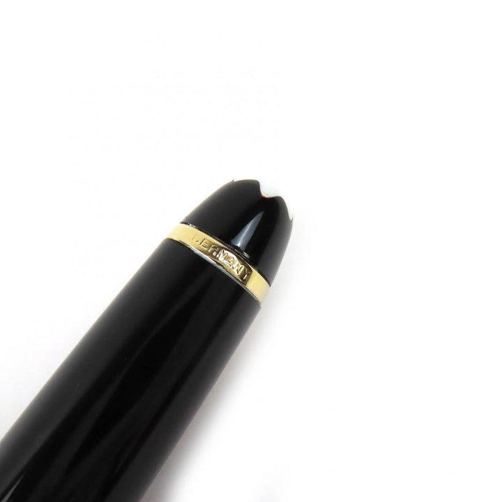 Very Good MONTBLANC fountain pen Meisterstück Classic white star black 14K mens