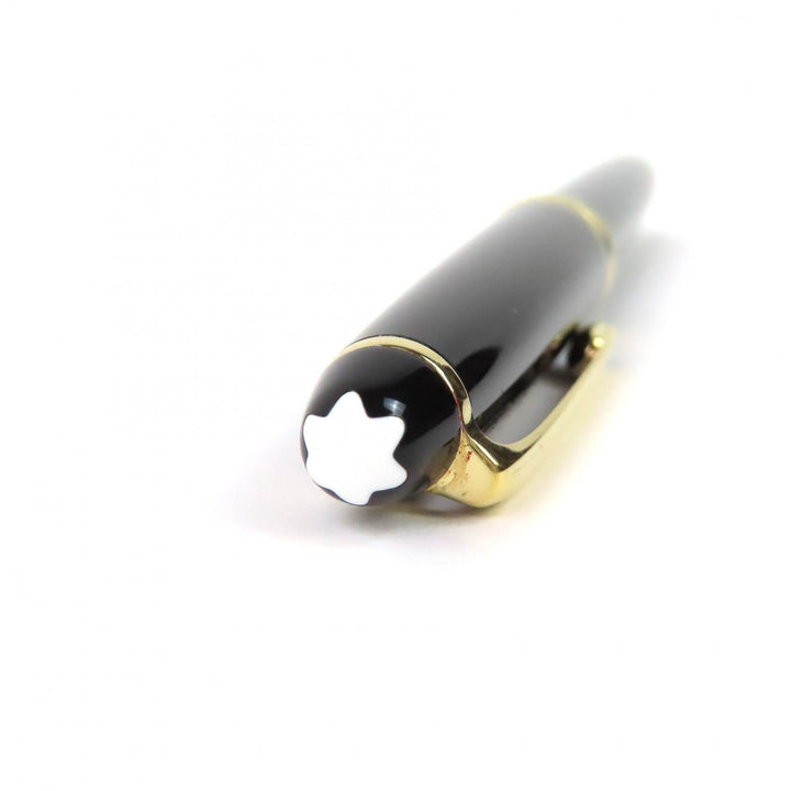 Very Good MONTBLANC fountain pen Meisterstück Classic white star black 14K mens