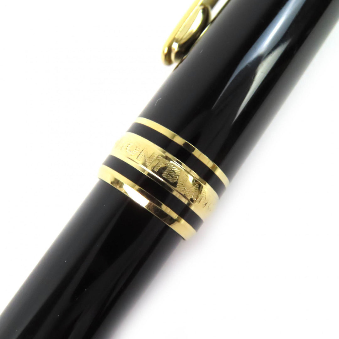 Very Good MONTBLANC fountain pen Meisterstück Classic white star black 14K mens