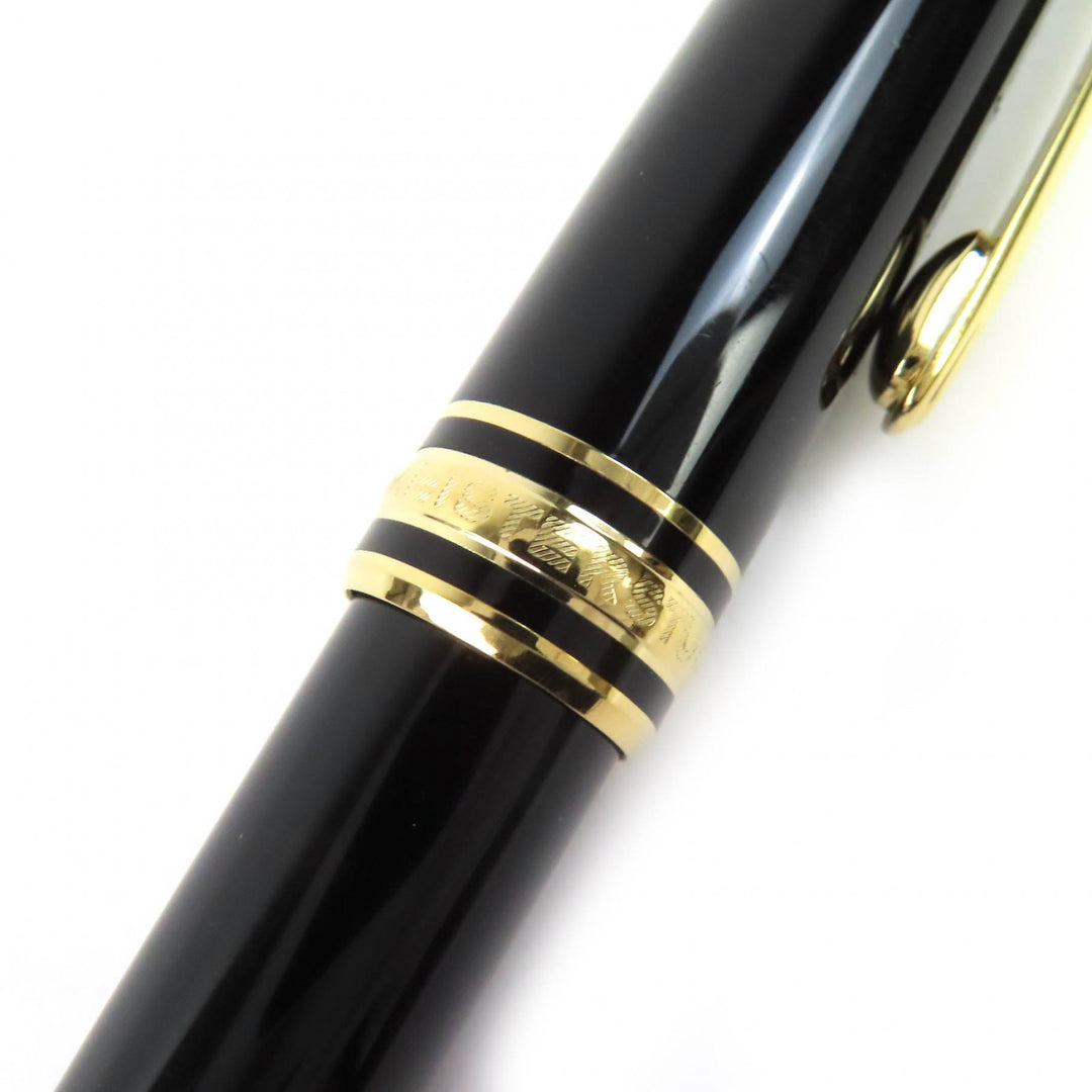 Very Good MONTBLANC fountain pen Meisterstück Classic white star black 14K mens