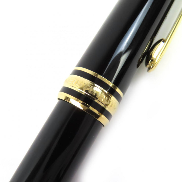 Very Good MONTBLANC fountain pen Meisterstück Classic white star black 14K mens