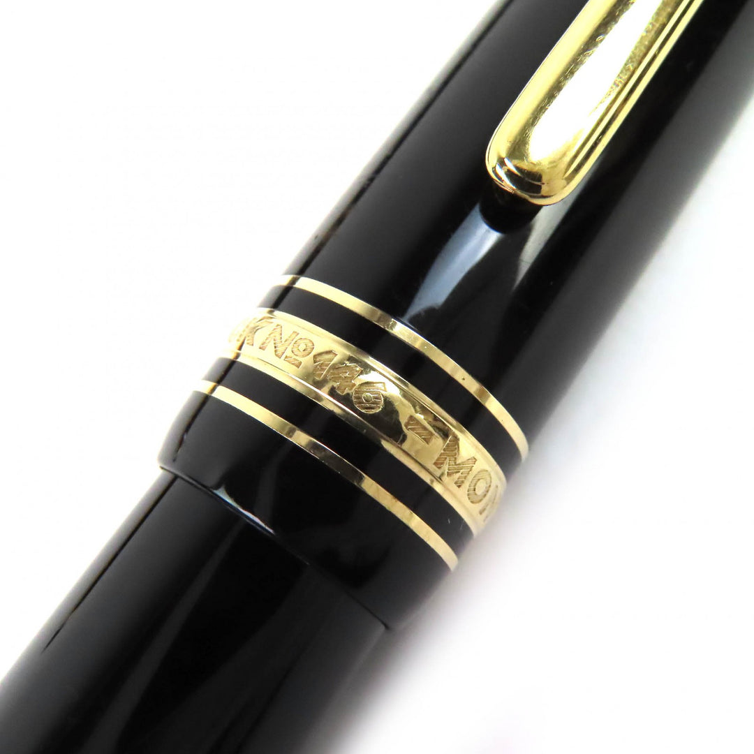 Very Good MONTBLANC Meisterstück Classic 146 Ballpoint Fountain Pen Set of 2 14K