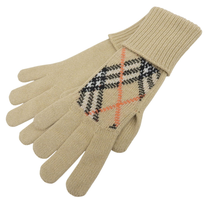 Pristine BURBERRY gloves beige cashmere mens 8098890
