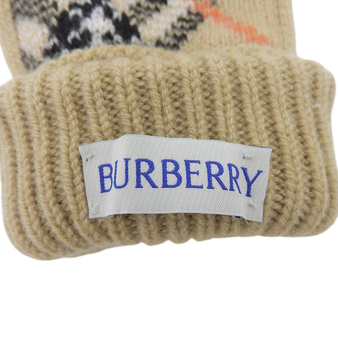 Pristine BURBERRY gloves beige cashmere mens 8098890