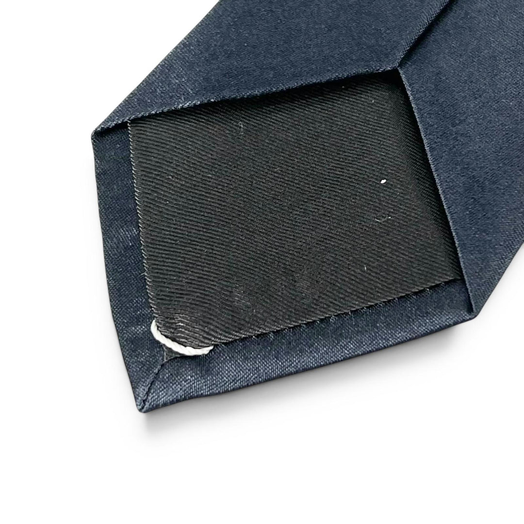 Pristine DIOR tie solid Navy silk mens 23U1047AU001