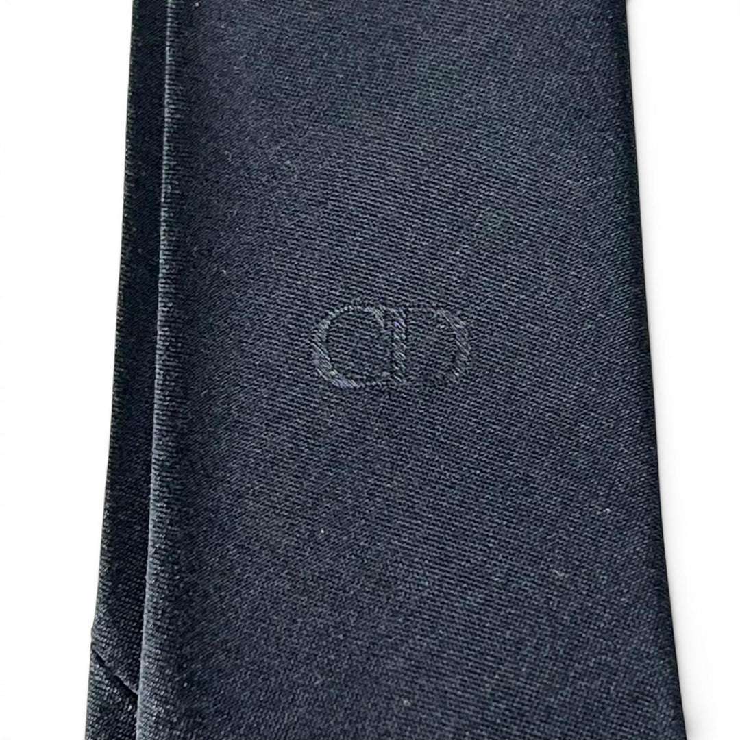 Pristine DIOR tie solid Navy silk mens 23U1047AU001