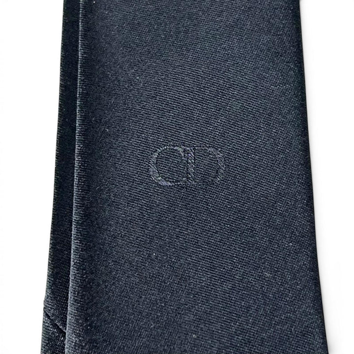 Pristine DIOR tie solid Navy silk mens 23U1047AU001