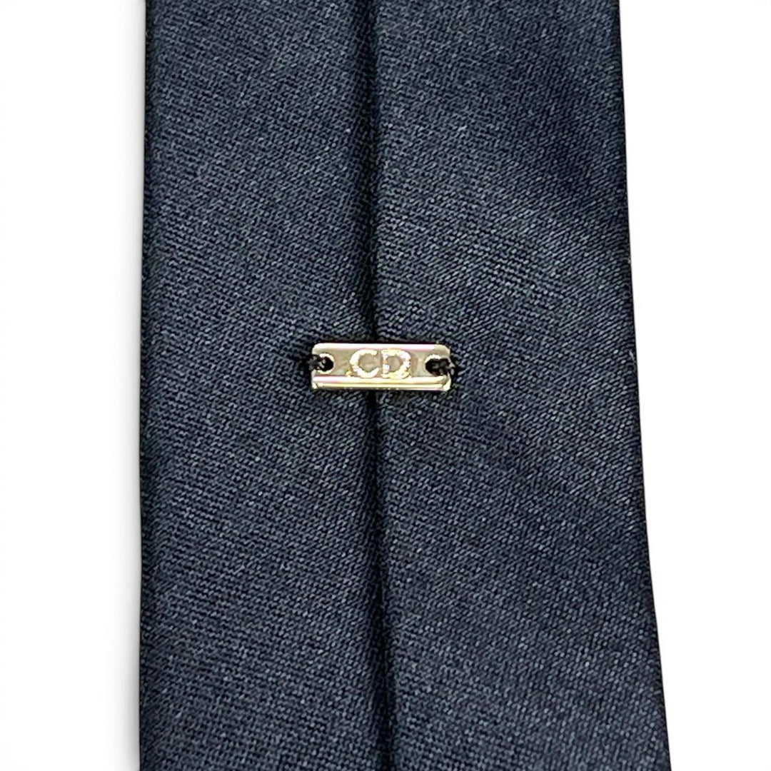 Pristine DIOR tie solid Navy silk mens 23U1047AU001
