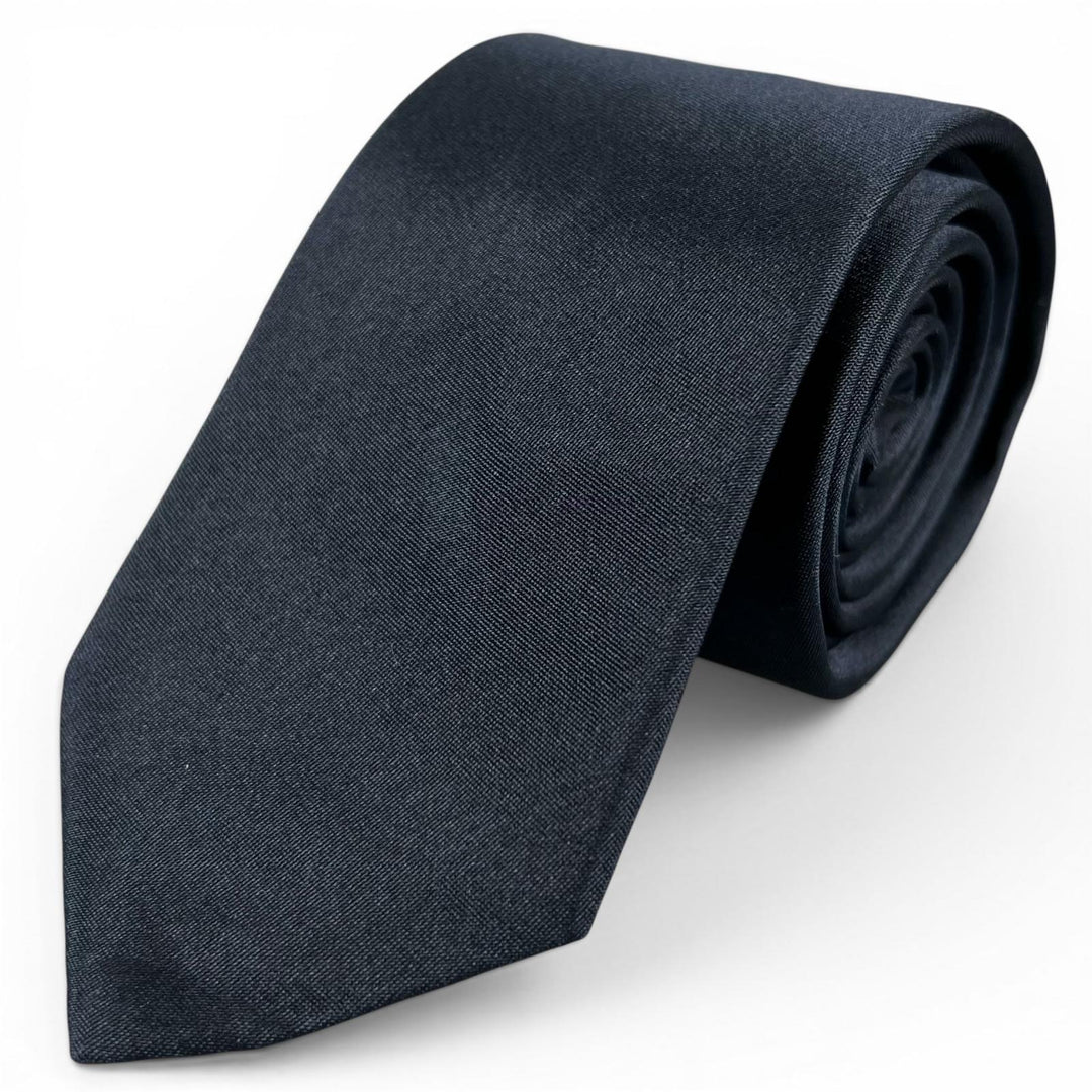 Pristine DIOR tie Solid Design Dark navy silk mens 23U1047AU001