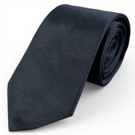 Pristine DIOR tie Solid Design Dark navy silk mens 23U1047AU001