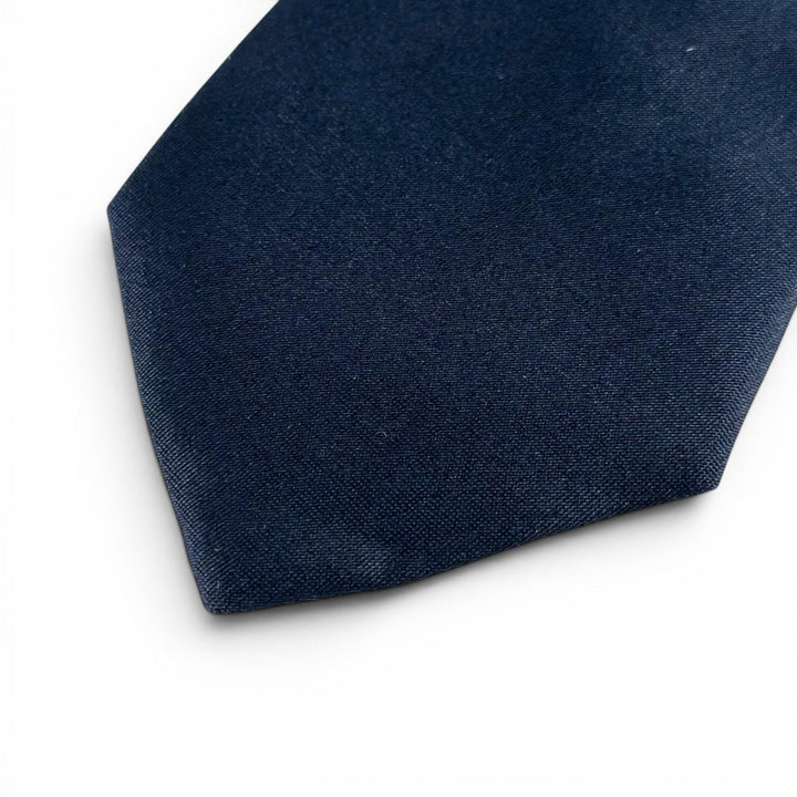 Pristine DIOR tie Solid Design Dark navy silk mens 23U1047AU001