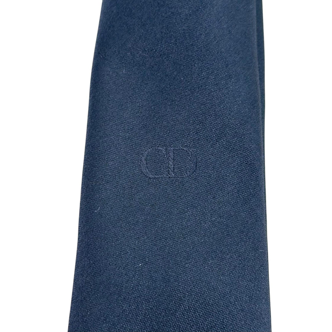 Pristine DIOR tie Solid Design Dark navy silk mens 23U1047AU001