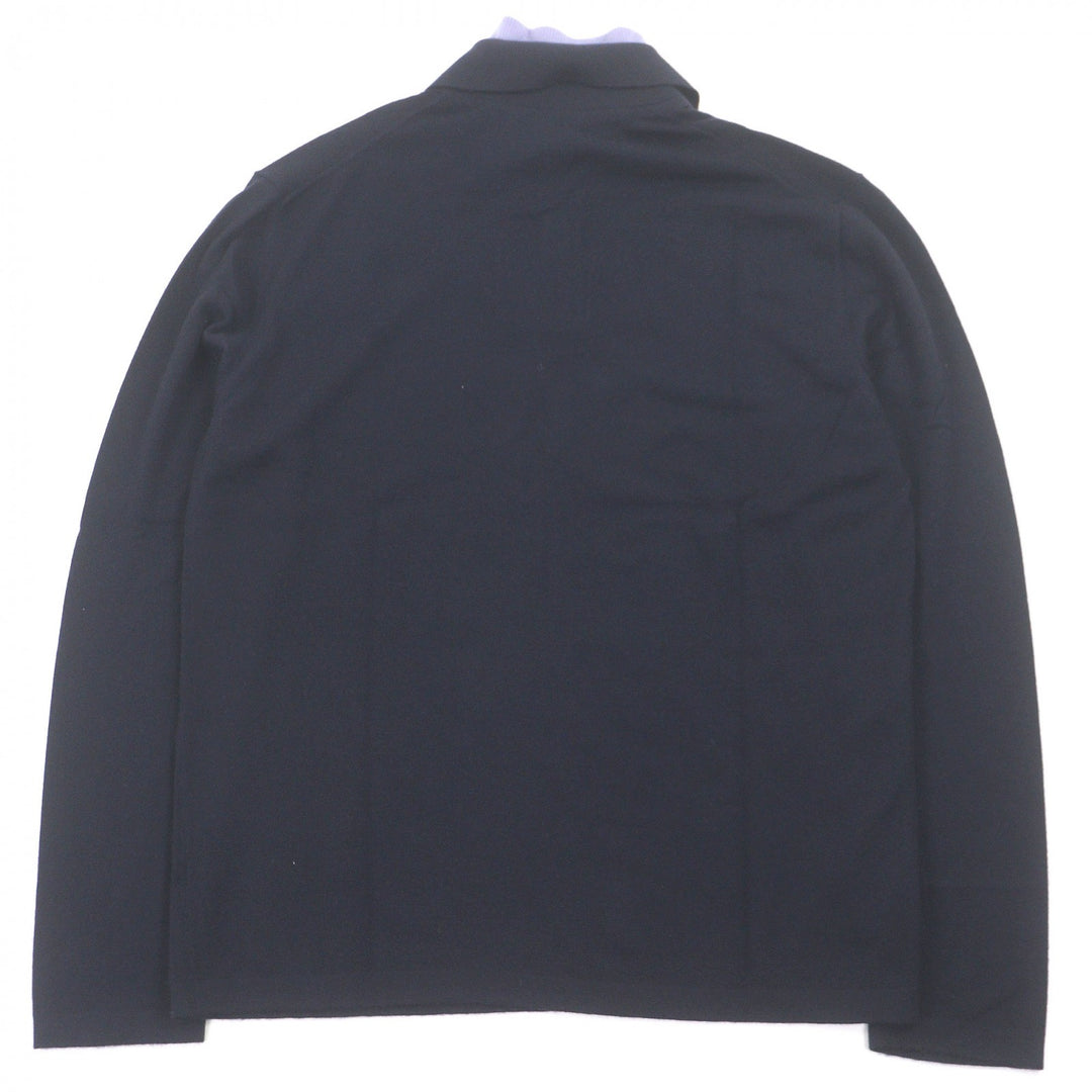 Excellent HERMES sweater Half-zip docking design lightweight