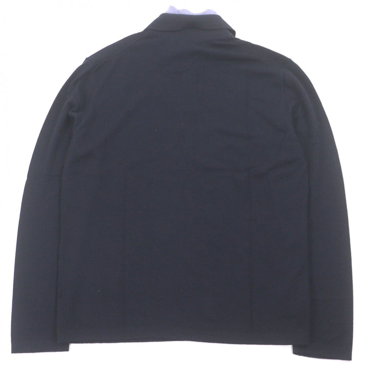 Excellent HERMES sweater Half-zip docking design lightweight