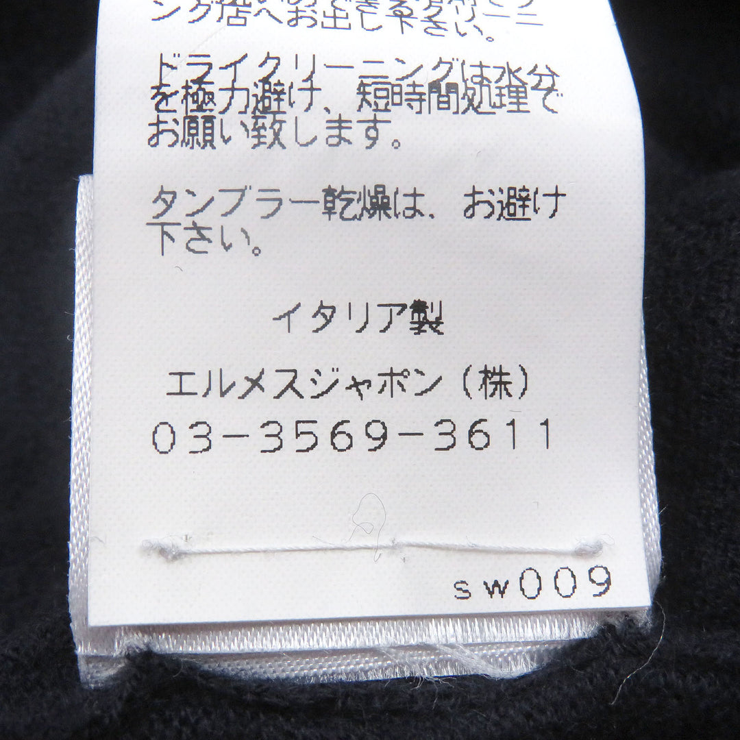 Excellent HERMES sweater Half-zip docking design lightweight