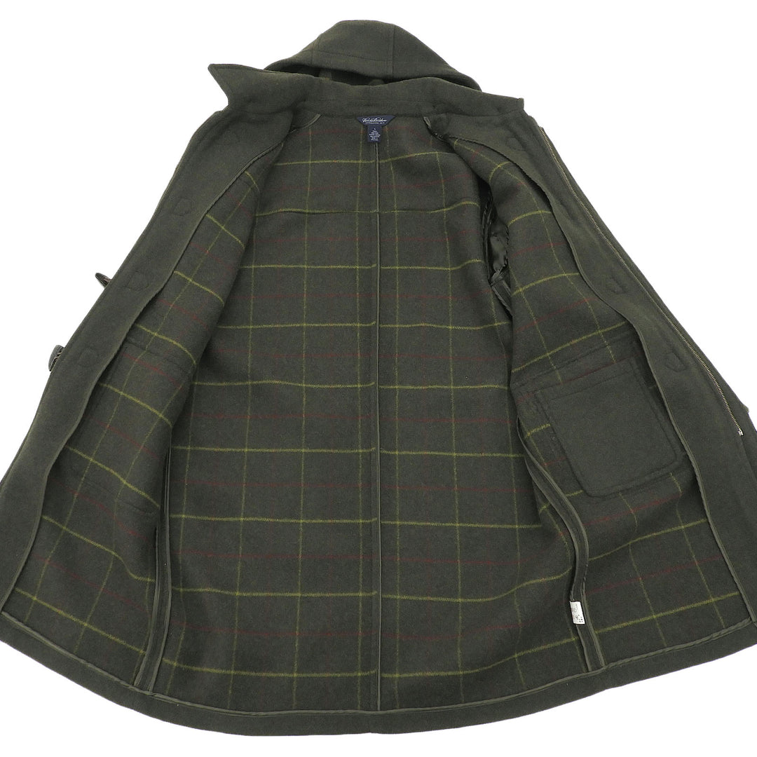 Great Brooks Brothers Duffel coat Dark green wool mens L