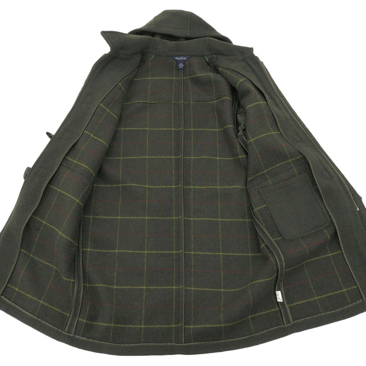 Great Brooks Brothers Duffel coat Dark green wool mens L