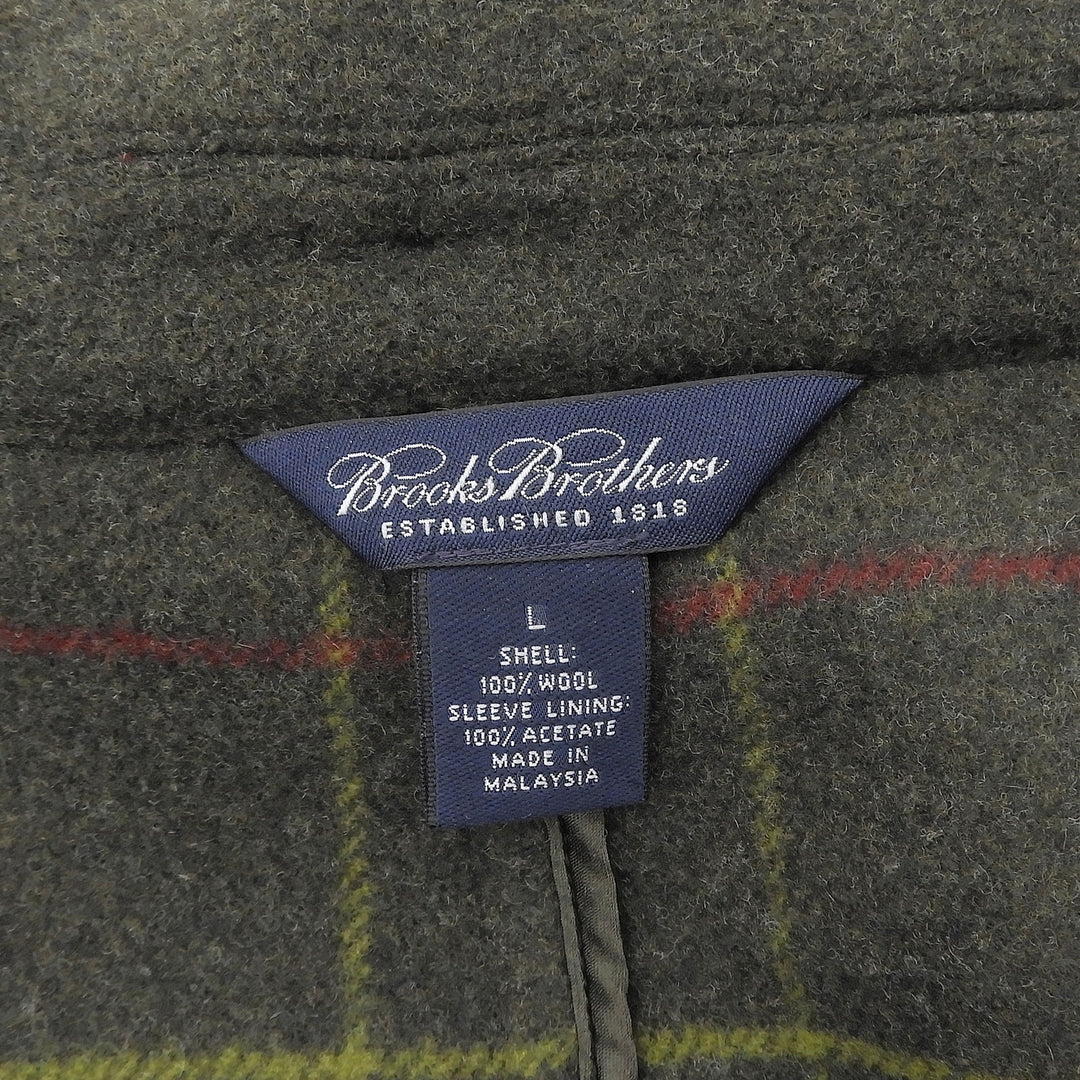 Great Brooks Brothers Duffel coat Dark green wool mens L