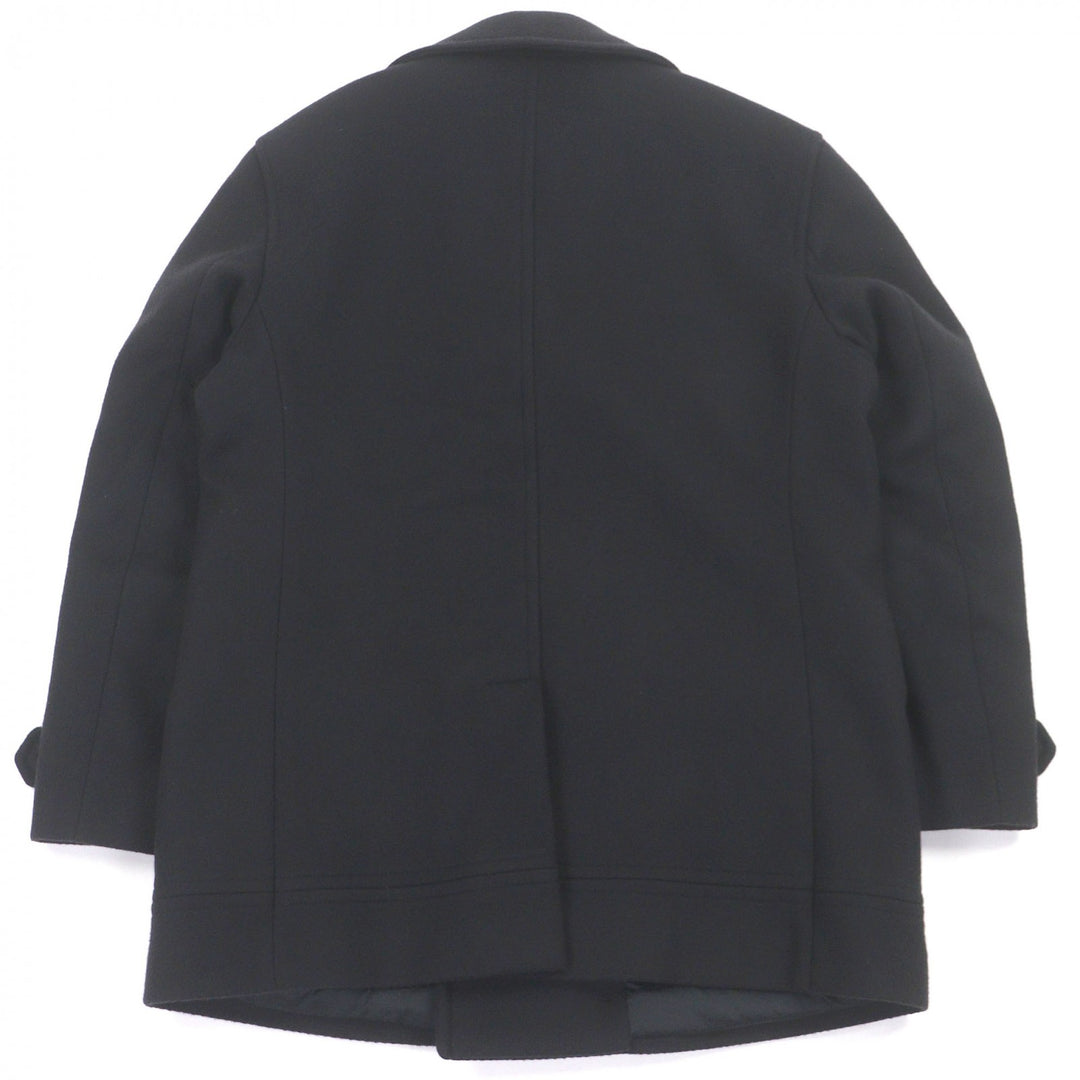 Great Salvatore Ferragamo pea coat Logo Silver Button Double Breasted
