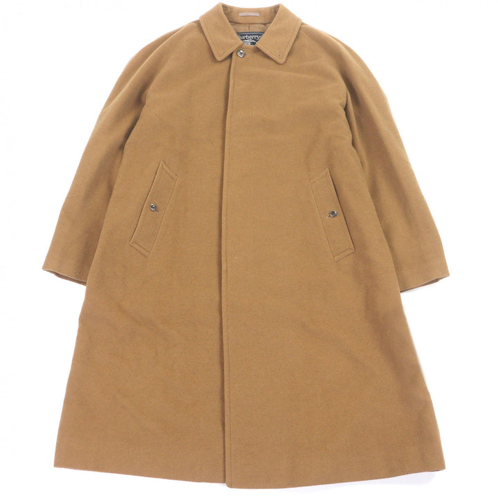Great Burberrys coat fly front beige wool mens