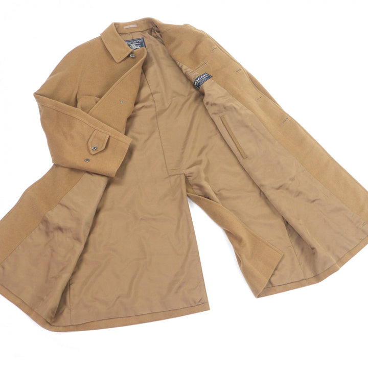 Great Burberrys coat fly front beige wool mens