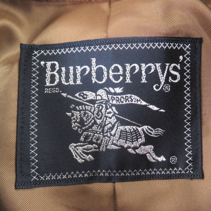 Great Burberrys coat fly front beige wool mens