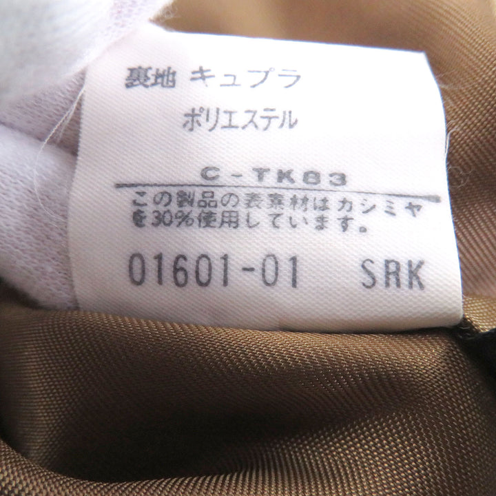 Great Burberrys coat fly front beige wool mens