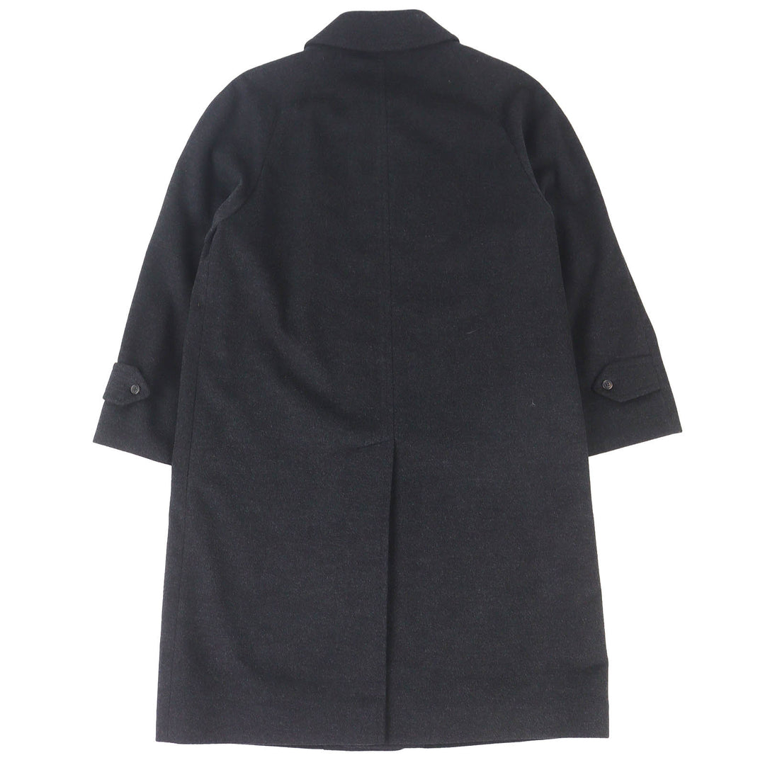 Great Burberrys coat long Charcoal gray cashmere mens