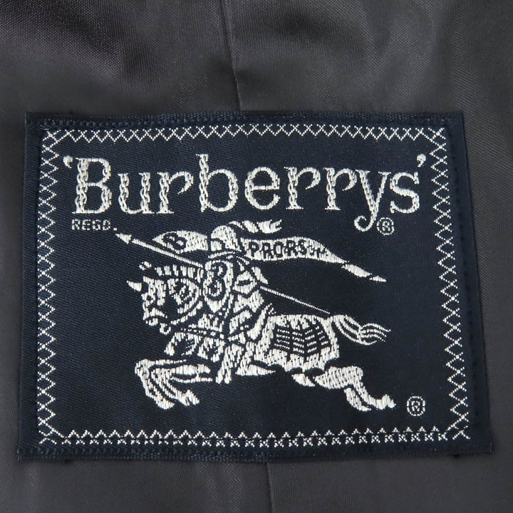 Great Burberrys coat long Charcoal gray cashmere mens