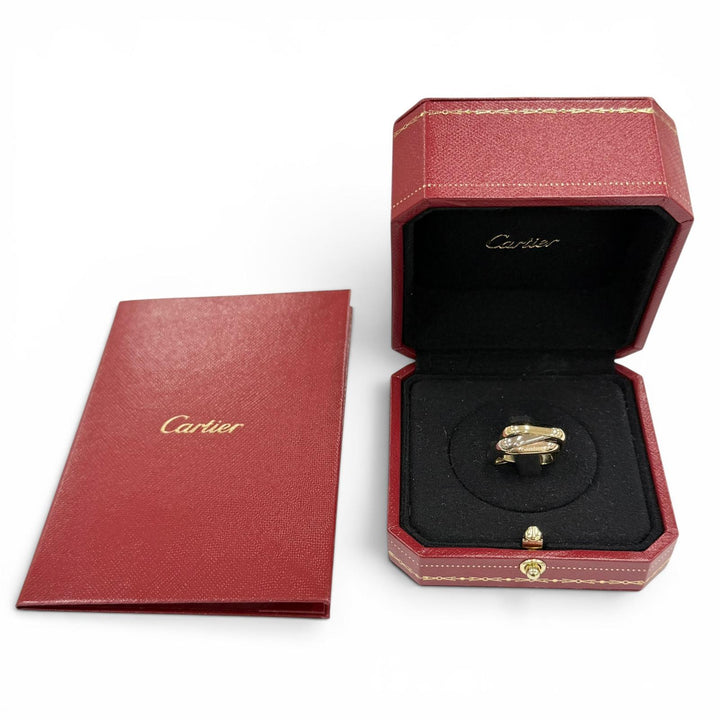 Excellent Cartier Trinity Classic Cushion Ring Yellow Gold AU750 Women 46 550AZR