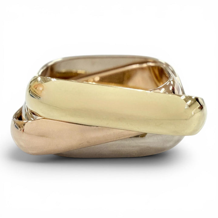 Excellent Cartier Trinity Classic Cushion Ring Yellow Gold AU750 Women 46 550AZR