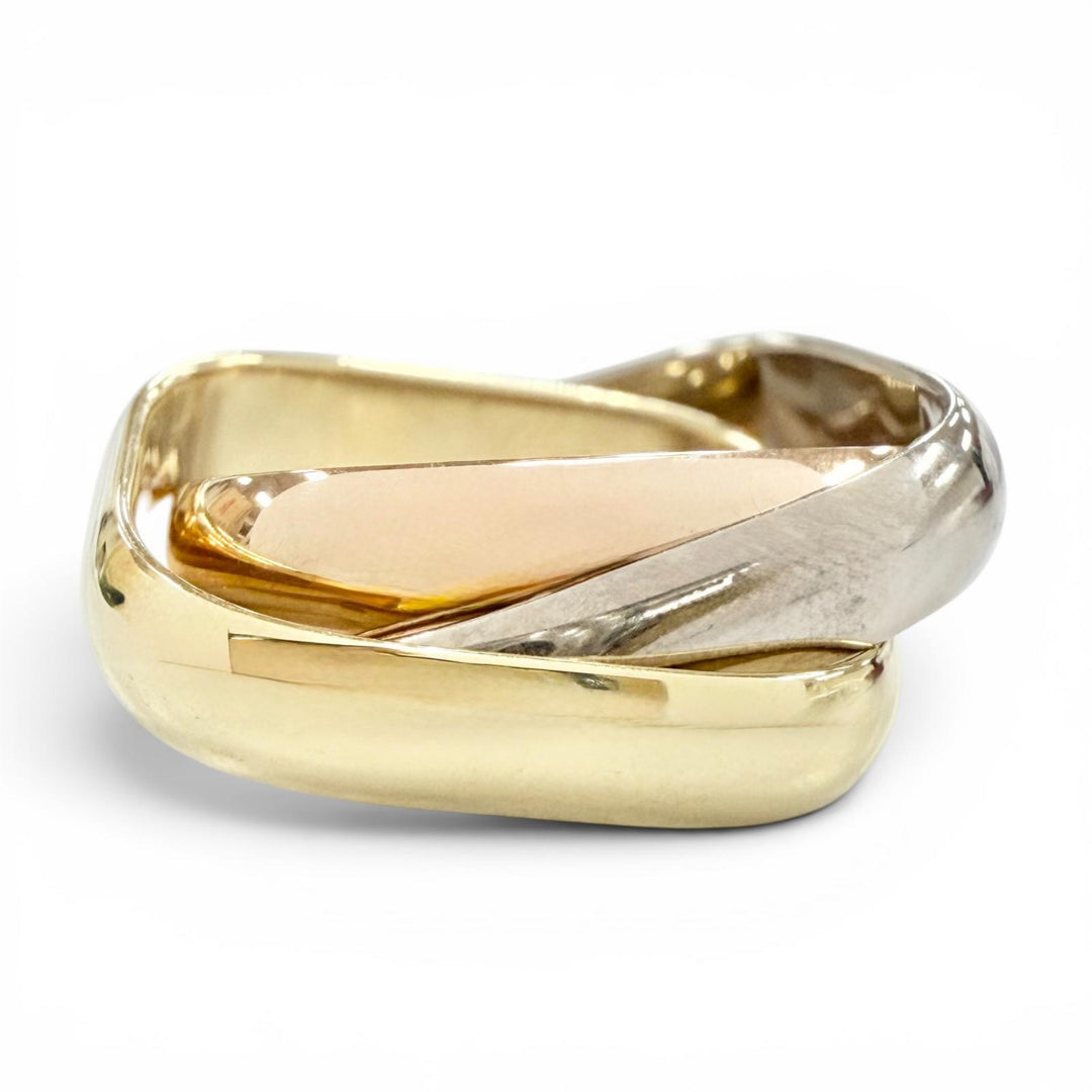 Excellent Cartier Trinity Classic Cushion Ring Yellow Gold AU750 Women 46 550AZR