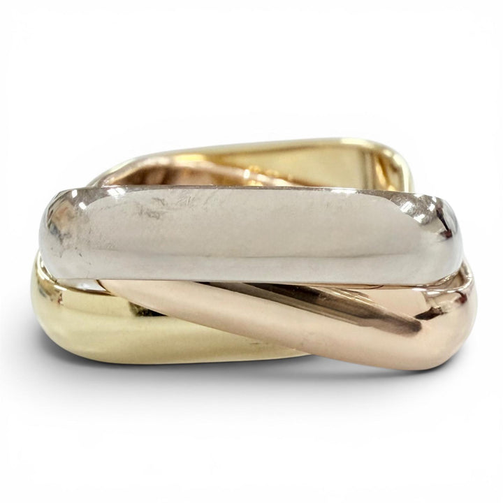 Excellent Cartier Trinity Classic Cushion Ring Yellow Gold AU750 Women 46 550AZR
