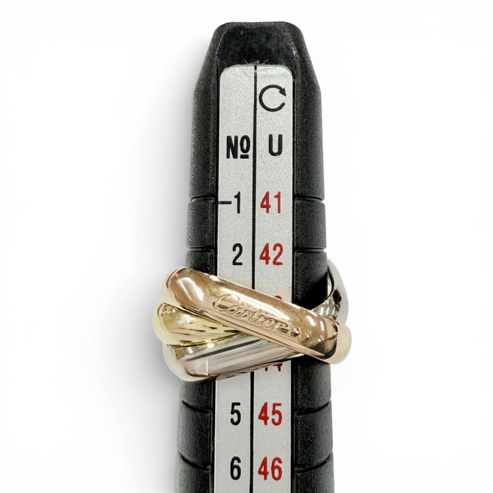 Excellent Cartier Trinity Classic Cushion Ring Yellow Gold AU750 Women 46 550AZR