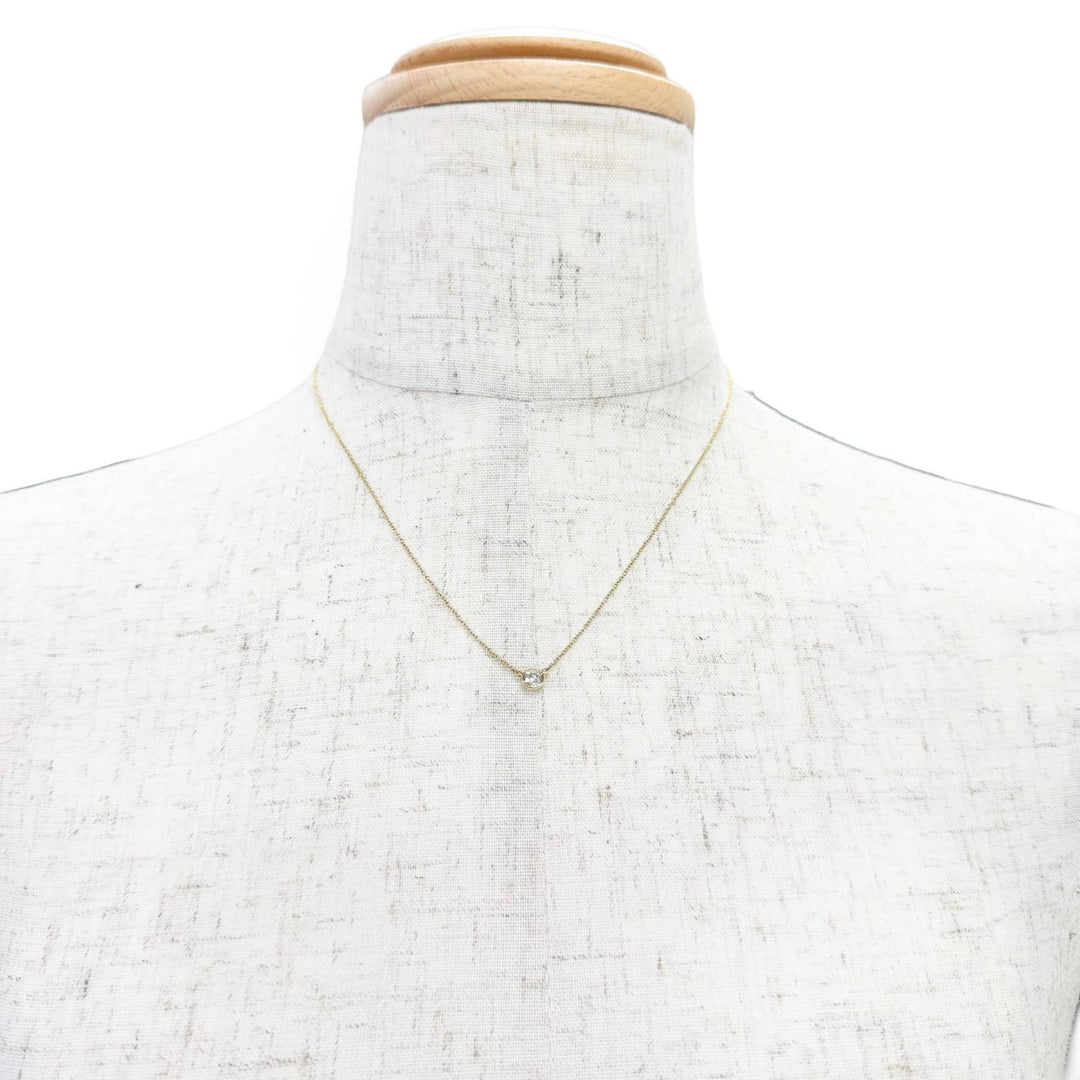 Excellent TIFFANY&Co. By the yard 1P Diamond Necklace 750 (Yellow Gold) 30117719