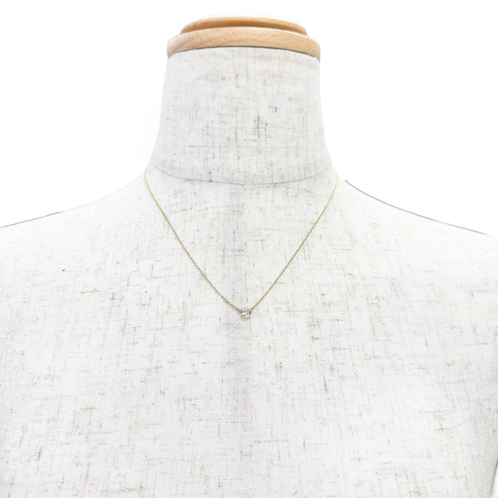 Excellent TIFFANY&Co. By the yard 1P Diamond Necklace 750 (Yellow Gold) 30117719