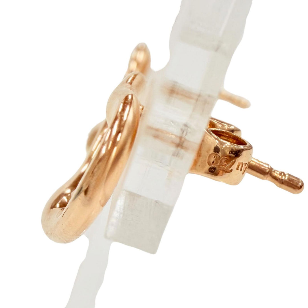 Excellent TIFFANY&Co. Pierce Open Heart Stud Pierce Pink gold AU750 Women