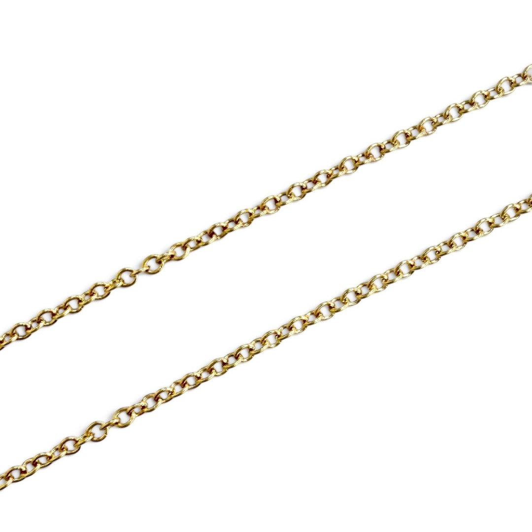 Excellent TIFFANY&Co. Necklace T Smile Pendant Small 750(YG) Yellow Gold Women