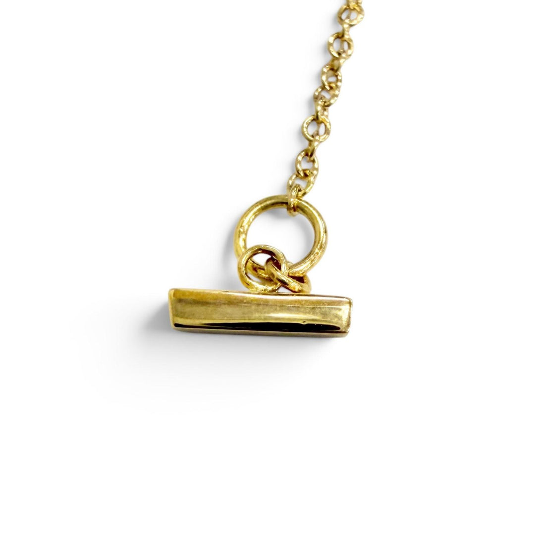 Excellent TIFFANY&Co. Necklace T Smile Pendant Small 750(YG) Yellow Gold Women