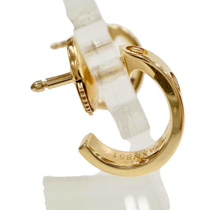 Excellent Cartier Pierce LOVE Mini Love Hoop Earrings (Small Model) 750 AXN851