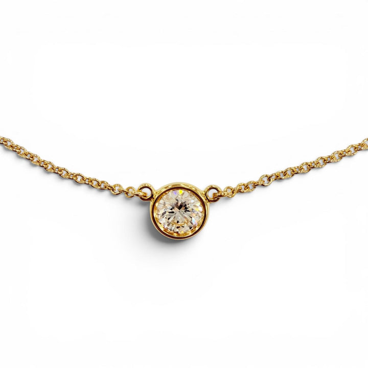 Excellent TIFFANY&Co. Necklace By the yard Yellow Gold AU750 Women 30883543