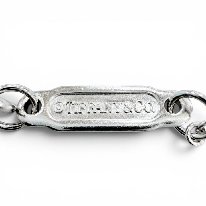 Excellent TIFFANY&Co. Necklace T smile small White gold AU750 Women
