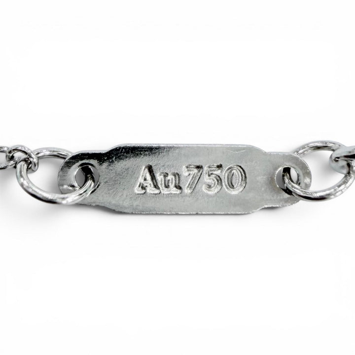 Excellent TIFFANY&Co. Necklace T smile small White gold AU750 Women